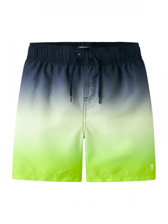 Foto van product NAME IT Zwemshorts 'NKMZoccas' donkerblauw / limoen / mintgroen
