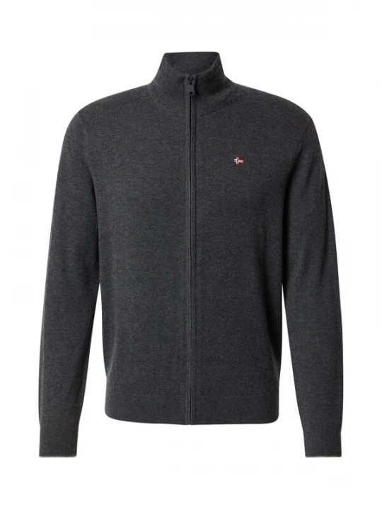 Foto van product NAPAPIJRI Gebreid vest 'Damavand 3' grijs gemêleerd