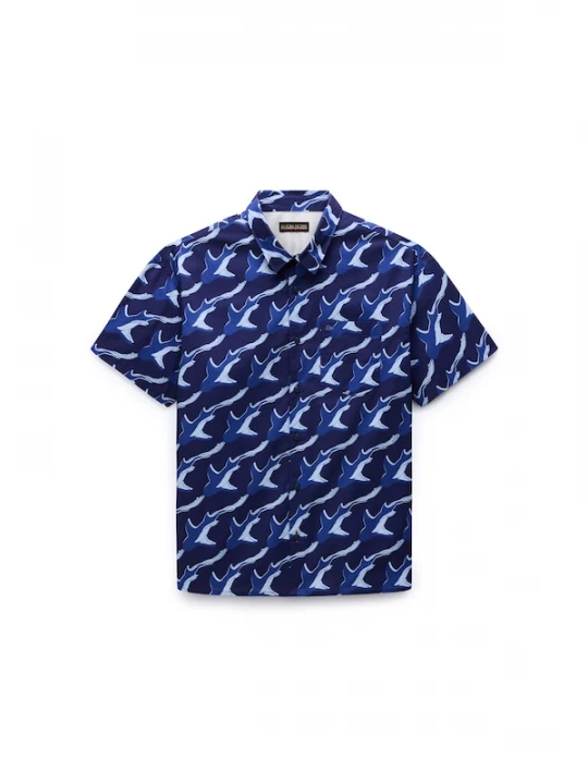 Foto van product NAPAPIJRI Overhemd 'G-Elior' navy / enziaan / lichtblauw
