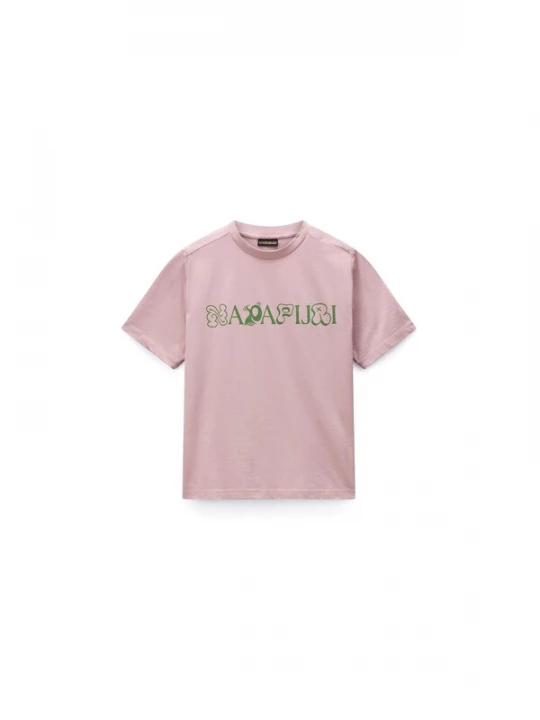 Foto van product NAPAPIJRI Shirt 'Acadia' donkergroen / rosa