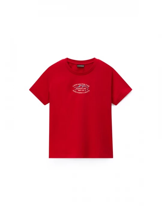 Foto van product NAPAPIJRI Shirt 'BLISS' crème / turquoise / rood