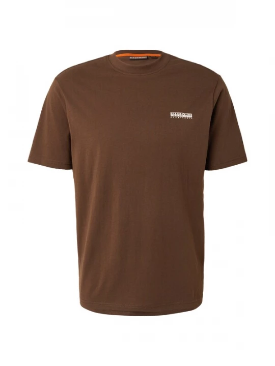 Foto van product NAPAPIJRI Shirt donkerbruin / wit