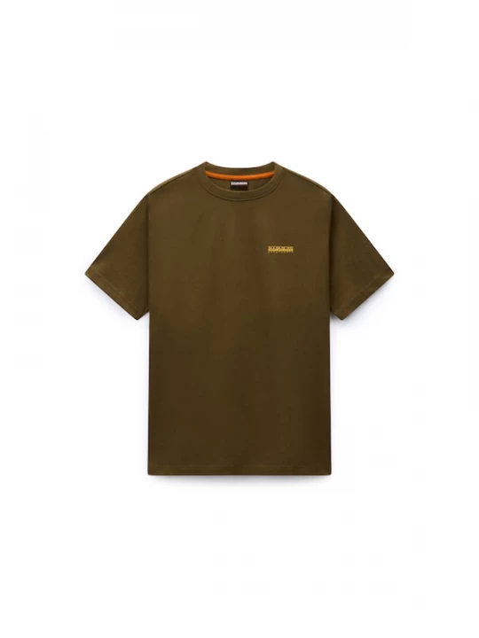 Foto van product NAPAPIJRI Shirt geel / olijfgroen / natuurwit