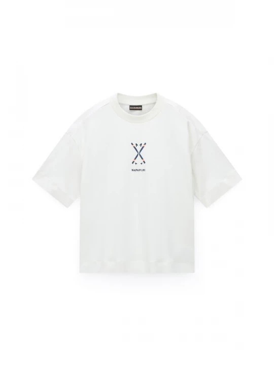 Foto van product NAPAPIJRI Shirt '-Irto' donkerblauw / lichtrood / wit