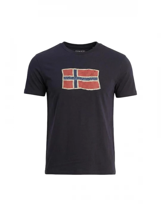 Foto van product NAPAPIJRI Shirt 'Mahsa' blauw / rood / zwart