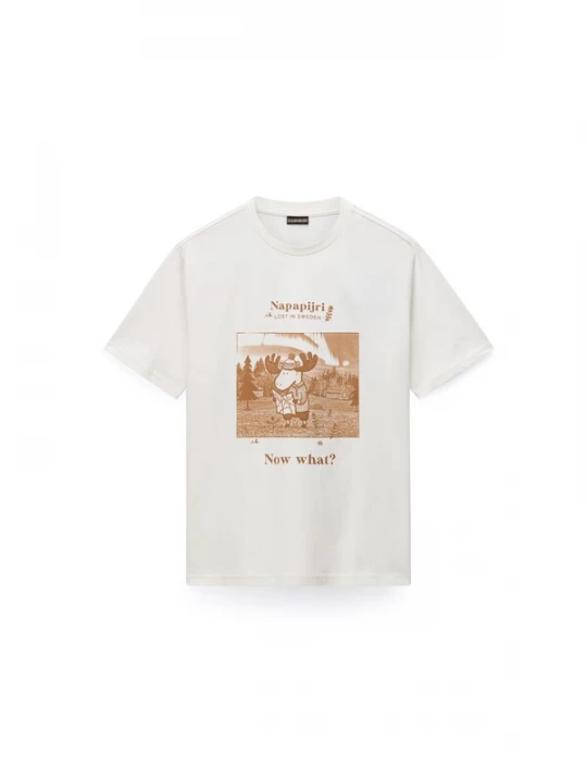 Foto van product NAPAPIJRI Shirt ombergrijs / wit