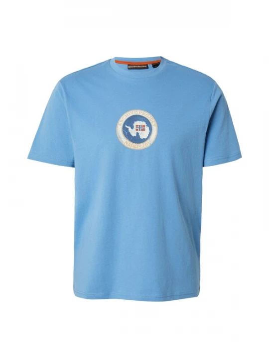 Foto van product NAPAPIJRI Shirt 'PHOS' beige / blauw / lichtblauw / wit