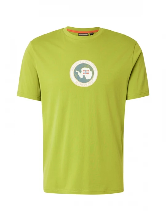 Foto van product NAPAPIJRI Shirt 'PHOS' smoky blue / appel / rood / wit