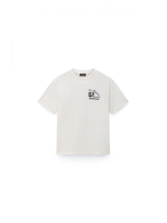 Foto van product NAPAPIJRI Shirt 'S-Acadia' zwart / wolwit