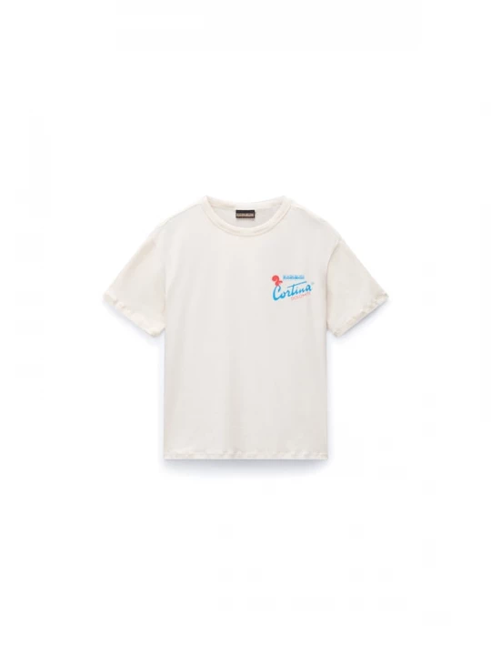 Foto van product NAPAPIJRI Shirt 'S-Adige' lichtbeige / azuur / oranje