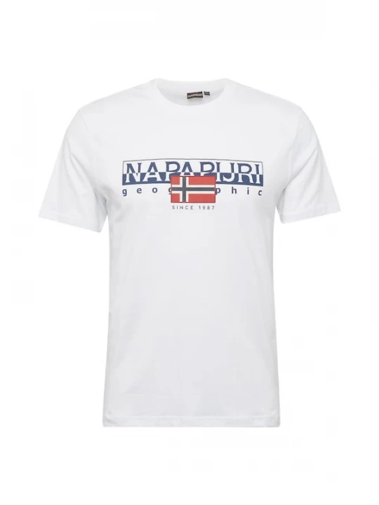 Foto van product NAPAPIJRI Shirt 'S-Aylmer' crème / marine / cranberry / wit