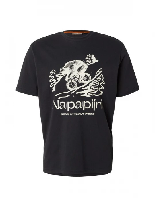 Foto van product NAPAPIJRI Shirt 'S-CABIN' zwart / natuurwit