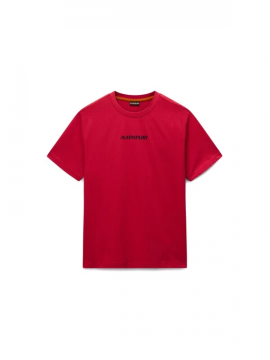 Foto van product NAPAPIJRI Shirt 'S-Flint' kersrood / zwart / wit