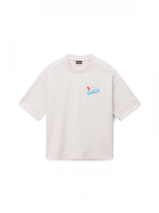 Foto van product NAPAPIJRI Shirt 'S-IRTO SS W' beige / lichtblauw