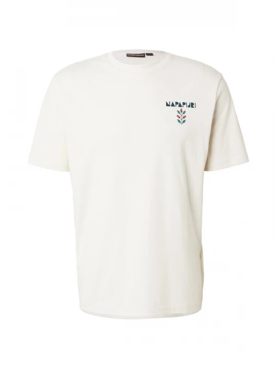 Foto van product NAPAPIJRI Shirt 'S-SWHOL' lichtblauw / spar / donkeroranje / wit