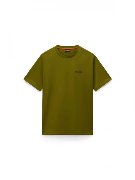 Foto van product NAPAPIJRI Shirt 'S-Yose' donkerbruin / goudgeel / olijfgroen