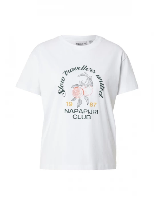 Foto van product NAPAPIJRI Shirt 'SALMYS' curry / spar / zalm roze / wit