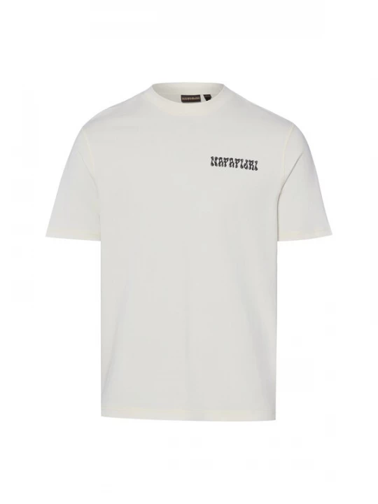 Foto van product NAPAPIJRI Shirt ' Sol ' bloedrood / zwart / wit