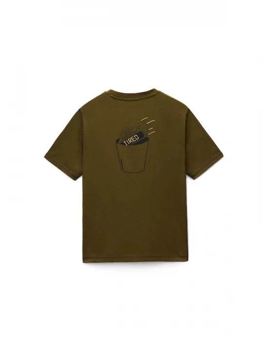 Foto van product NAPAPIJRI Shirt 'Sol' lichtgeel / olijfgroen / zwart