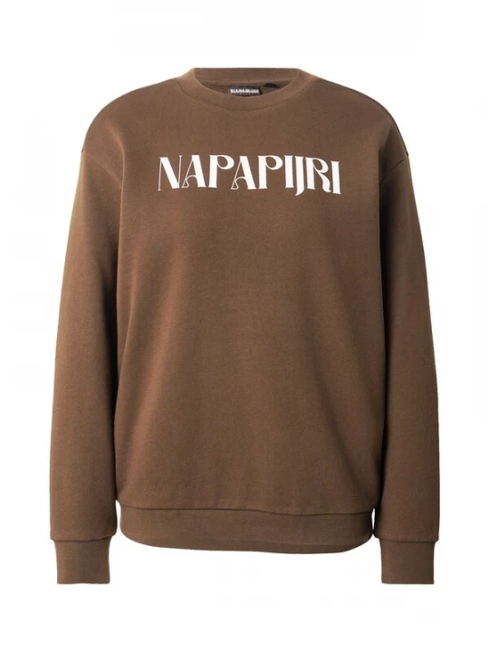 Foto van product NAPAPIJRI Sweatshirt 'BLISS' bruin / wit