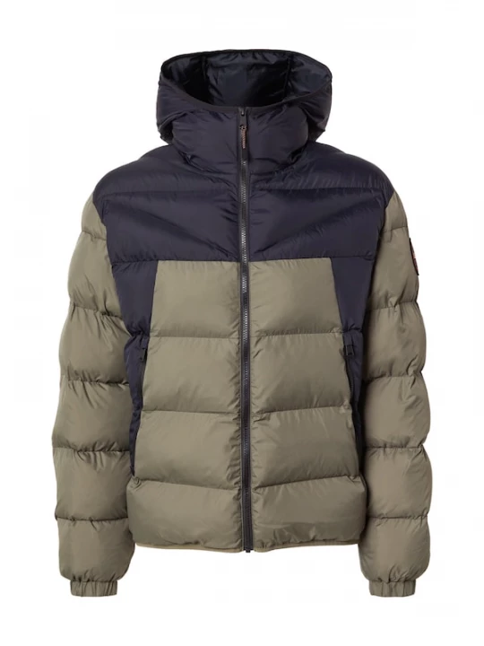Foto van product NAPAPIJRI Winterjas 'Molveno' navy / olijfgroen