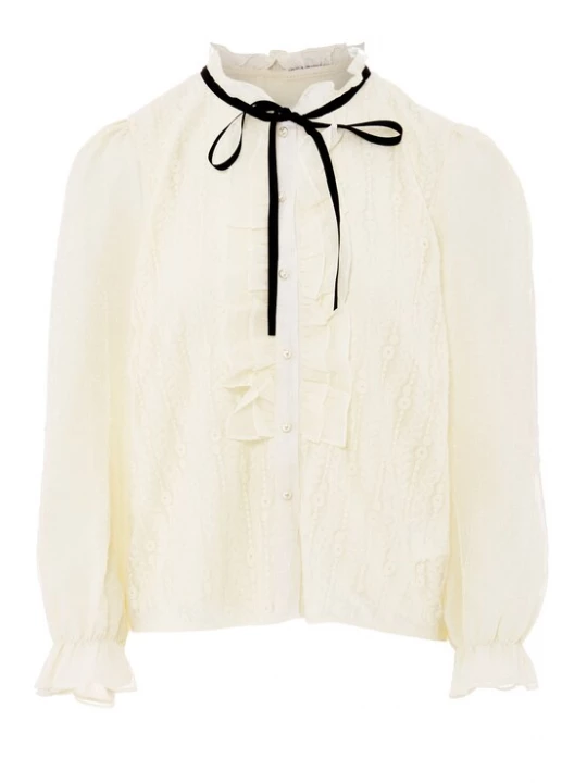 Foto van product nascita Blouse crème / zwart