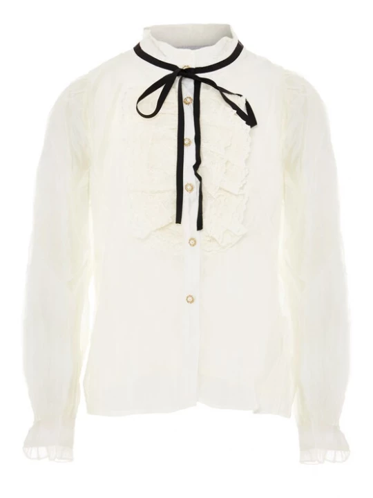 Foto van product nascita Blouse zwart / wolwit