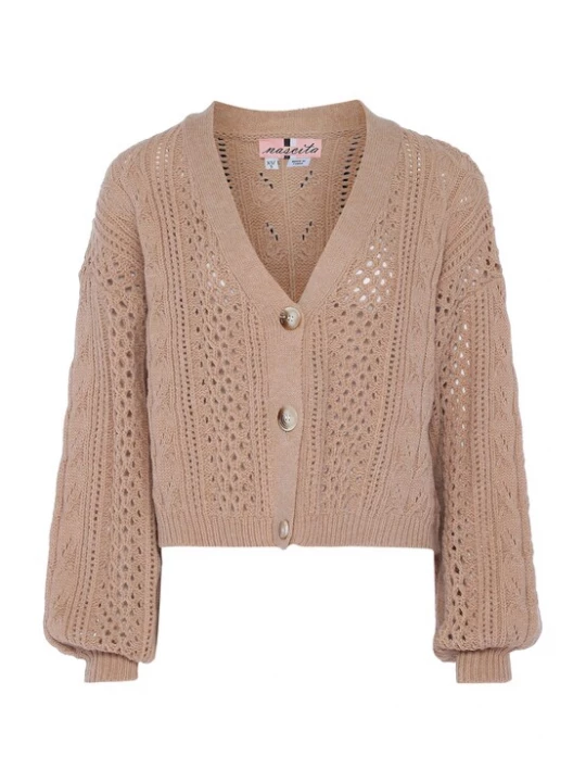 Foto van product nascita Gebreid vest camel