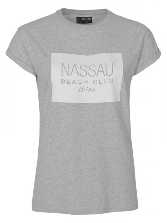 Foto van product NASSAU Beach Club Shirt '231057' grijs / wit