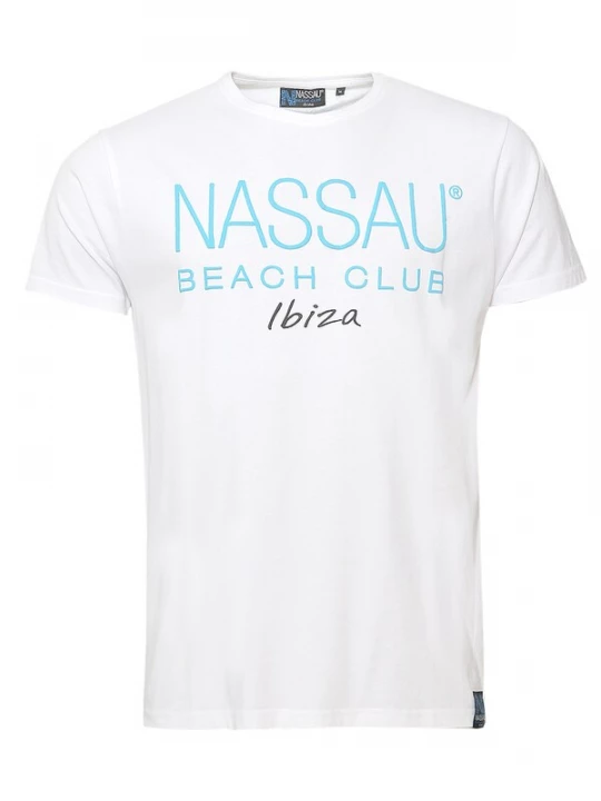 Foto van product NASSAU Beach Club Shirt ' NB231040 ' blauw / zwart / offwhite