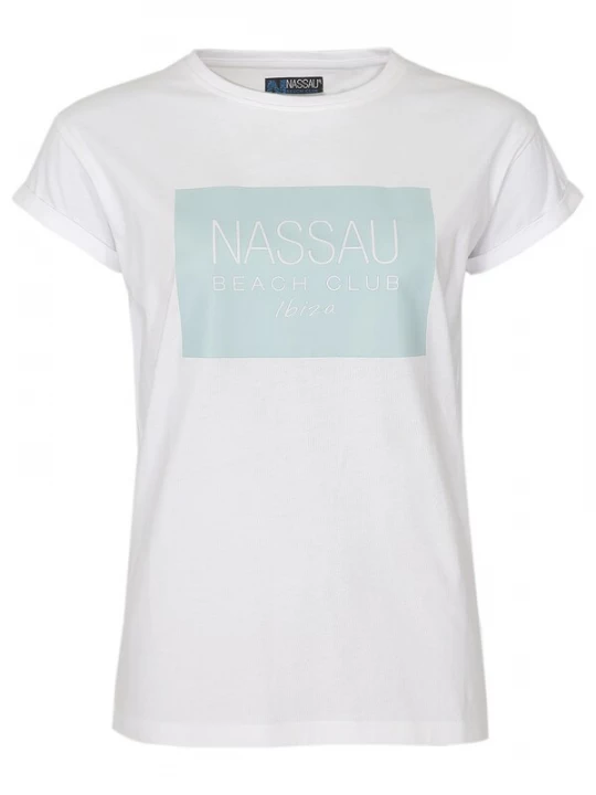 Foto van product NASSAU Beach Club Shirt ' NB231057 ' lichtblauw / wit