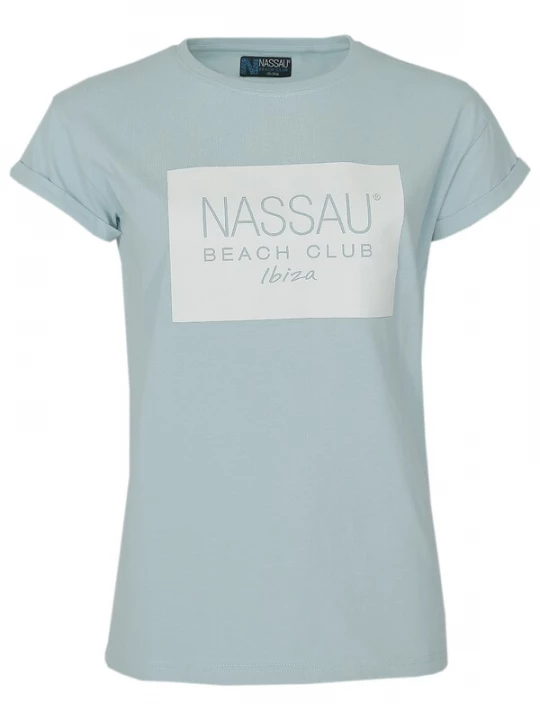 Foto van product NASSAU Beach Club Shirt turquoise / wit