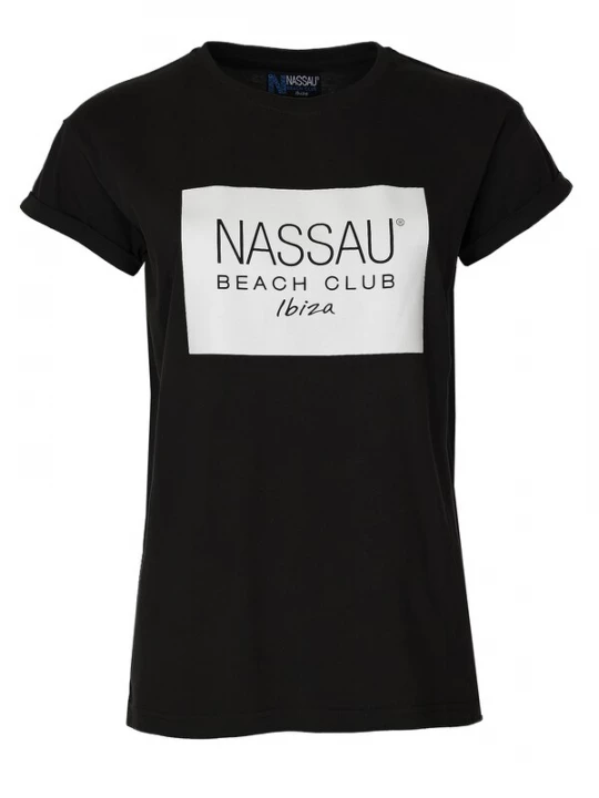 Foto van product NASSAU Beach Club Shirt zwart / wit