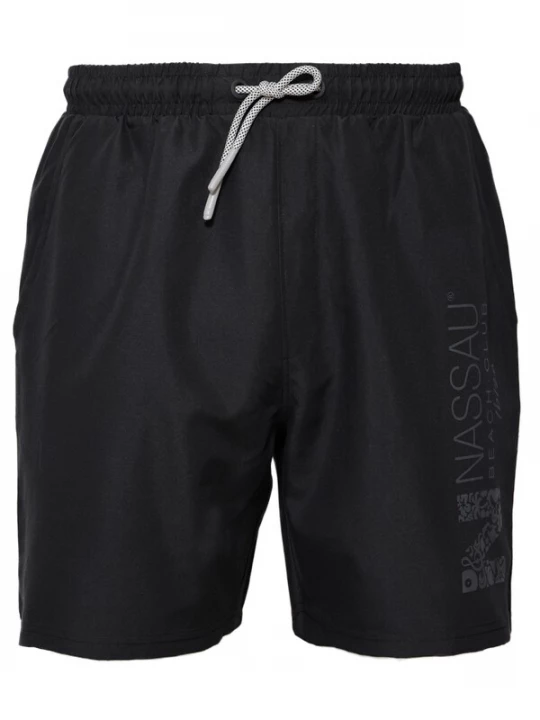 Foto van product NASSAU Beach Club Zwemshorts '231018' zwart / wit