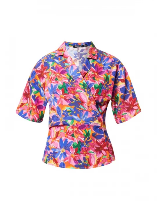 Foto van product Nasty Gal Blouse blauw / groen / oranje / pink