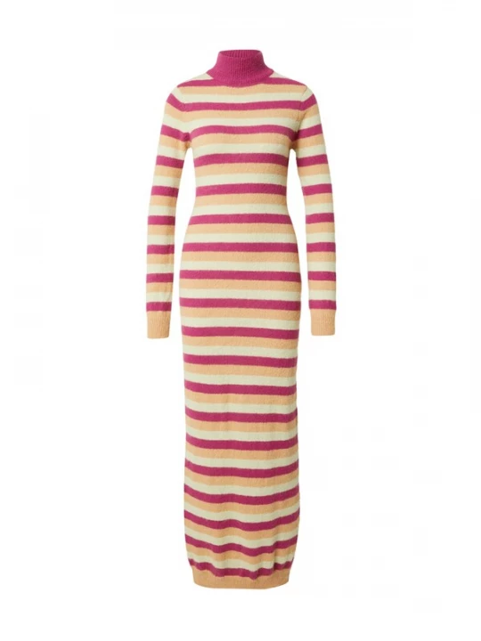 Foto van product Nasty Gal Gebreide jurk pasteelgeel / lichtoranje / pink