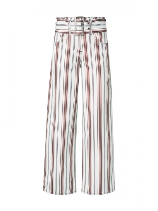 Foto van product Nasty Gal Jeans lichtblauw / bordeaux / wit