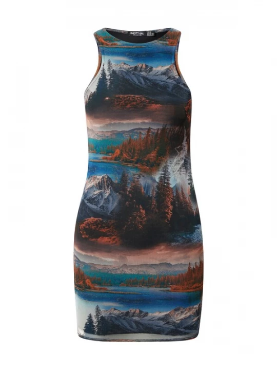 Foto van product Nasty Gal Jurk blauw / gemengde kleuren