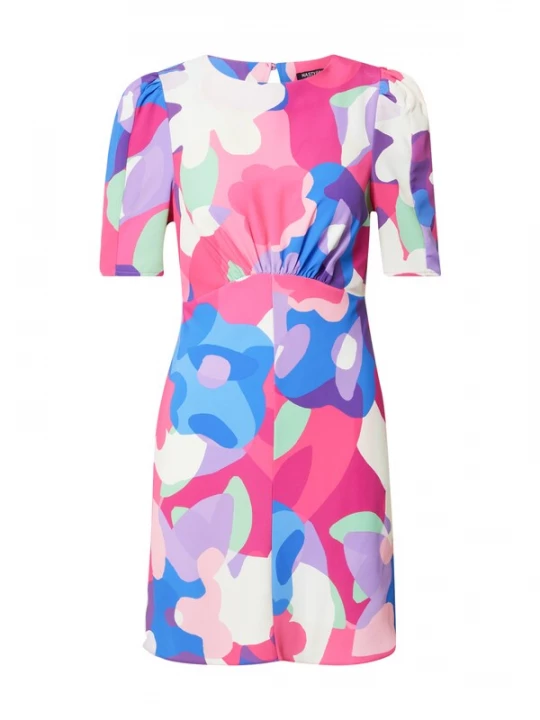 Foto van product Nasty Gal Jurk blauw / pastelgroen / pink / lichtroze / wit