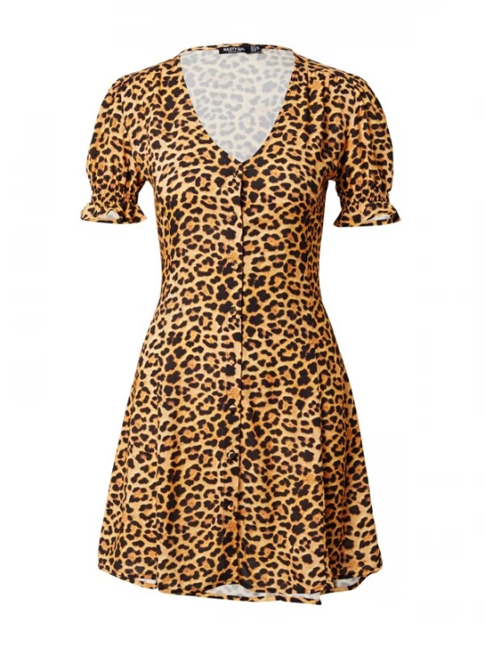 Foto van product Nasty Gal Jurk cognac / zwart