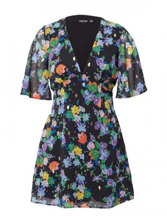 Foto van product Nasty Gal Jurk nachtblauw / gemengde kleuren