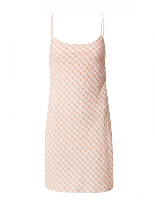 Foto van product Nasty Gal Jurk pasteloranje / wit