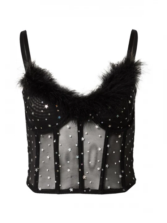 Foto van product Nasty Gal Korset zwart / zilver