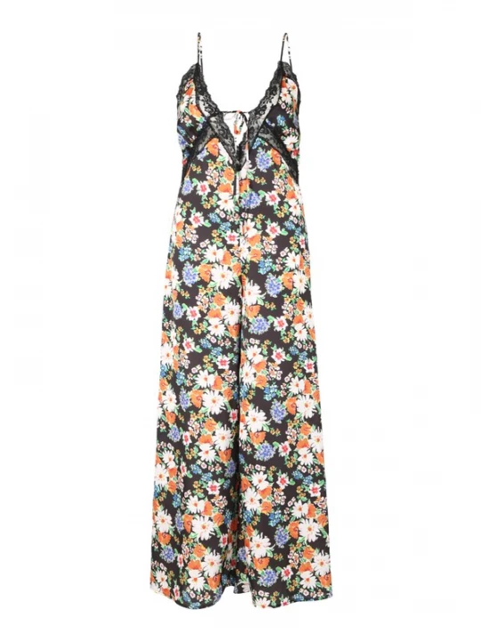 Foto van product Nasty Gal Petite Zomerjurk groen / oranje / zwart / wit