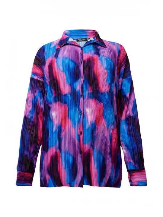Foto van product Nasty Gal Plus Blouse blauw / lichtlila / pink / rood