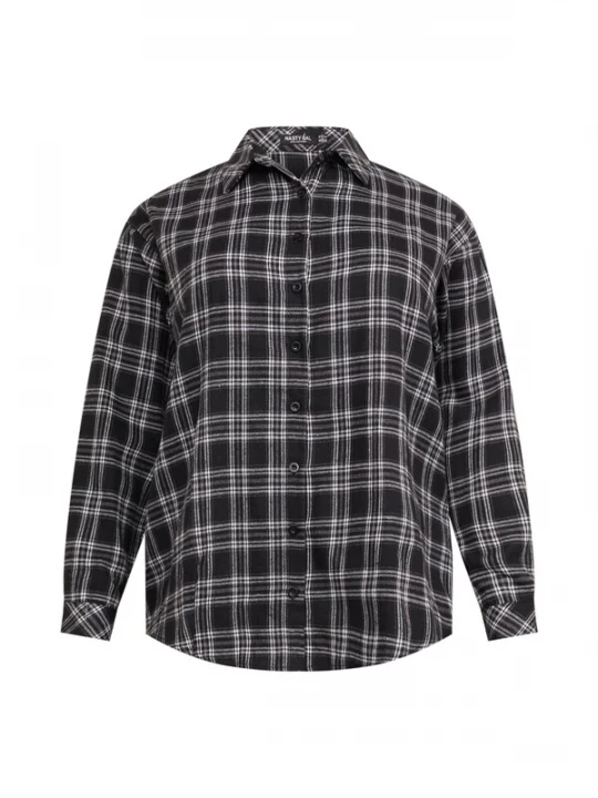 Foto van product Nasty Gal Plus Blouse zwart / wit