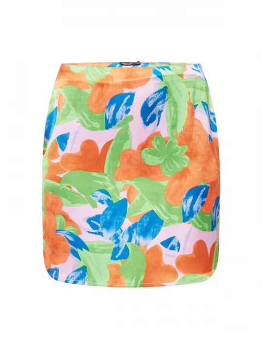 Foto van product Nasty Gal Plus Rok groen / gemengde kleuren