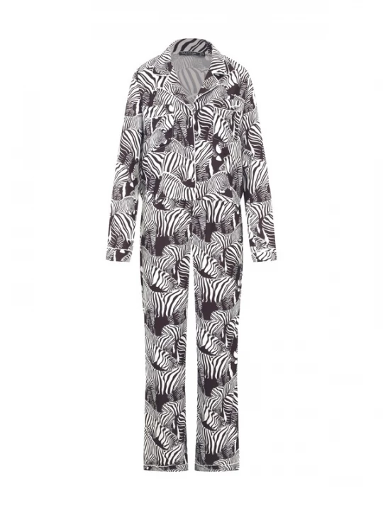 Foto van product Nasty Gal Pyjama zwart / wit