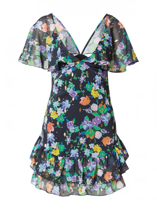 Foto van product Nasty Gal Zomerjurk navy / lichtblauw / grasgroen / oranje
