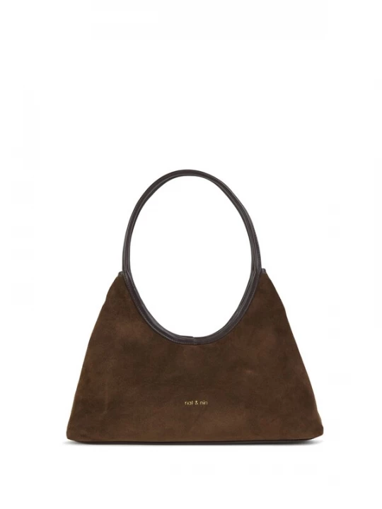 Foto van product Nat&Nin Handtas 'Milo' donkerbruin